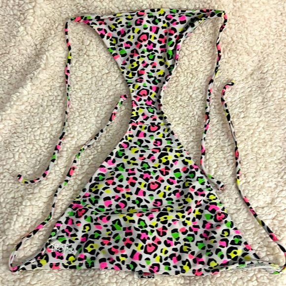 Fluorescent Leopard Print bikini bottom - Picture 3 of 3